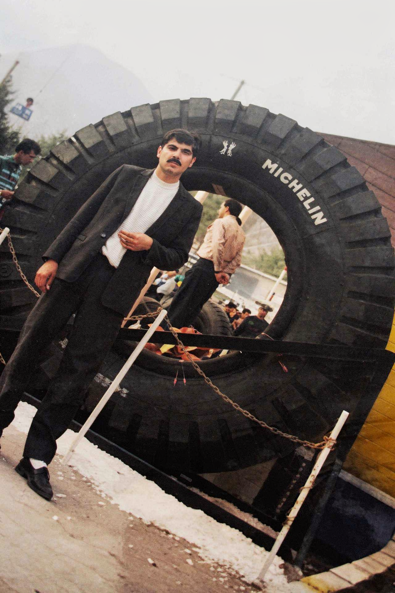 Mansour Malakouti representing the Roadstar Tire brand at the 1979 France Tire Expo, marking the beginning of decades of tire industry excellence