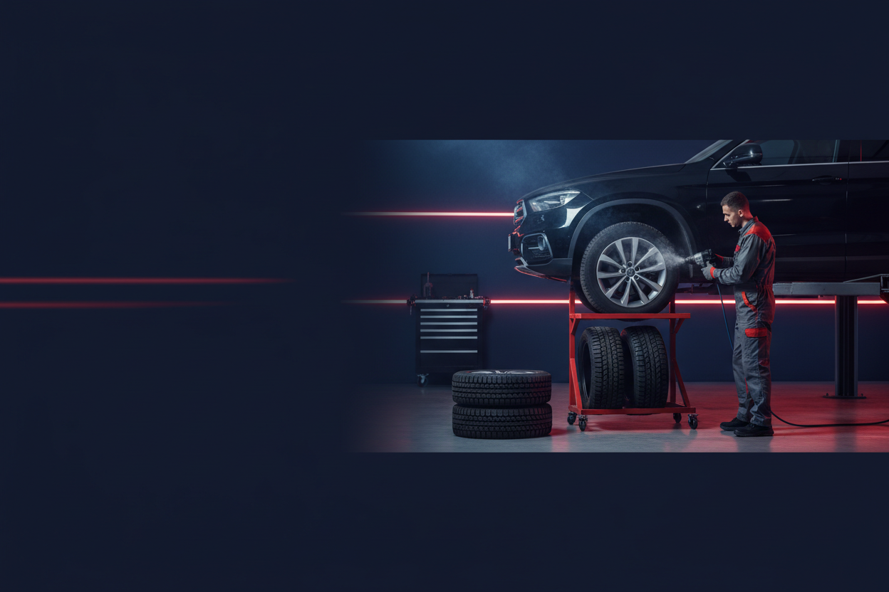 Professional seasonal tire changeover and flat tire repair service at Roadstar Tire in Richmond Hill